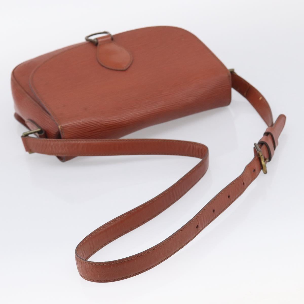 LOUIS VUITTON Epi Saint Cloud GM Shoulder Bag Brown M52193 LV Auth 213853