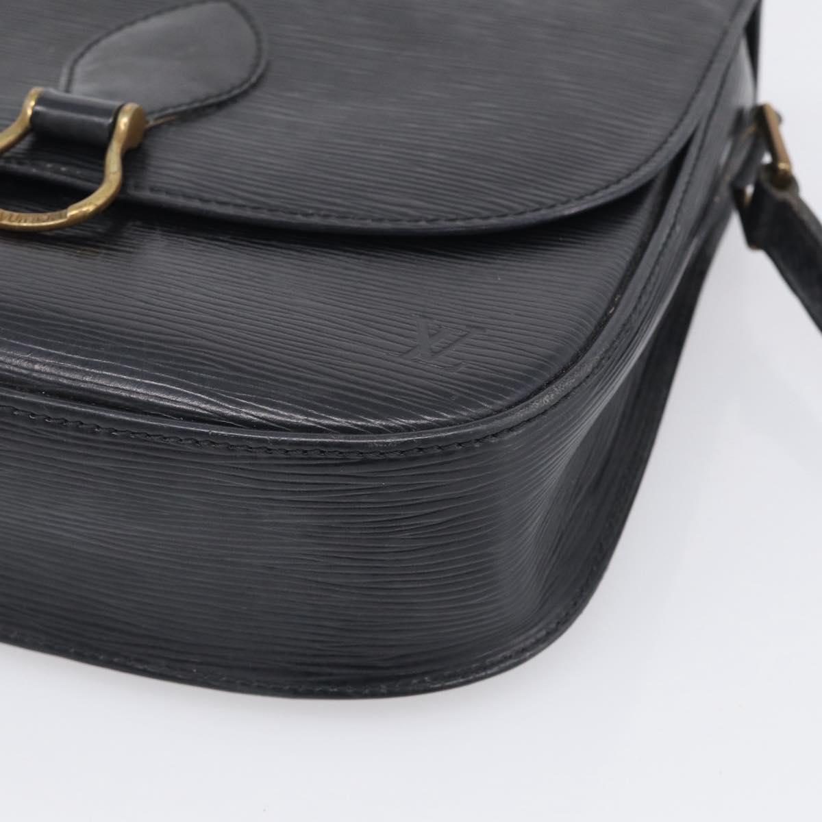 LOUIS VUITTON Epi Saint Cloud GM Shoulder Bag Black Noir M52192 LV Auth 213855
