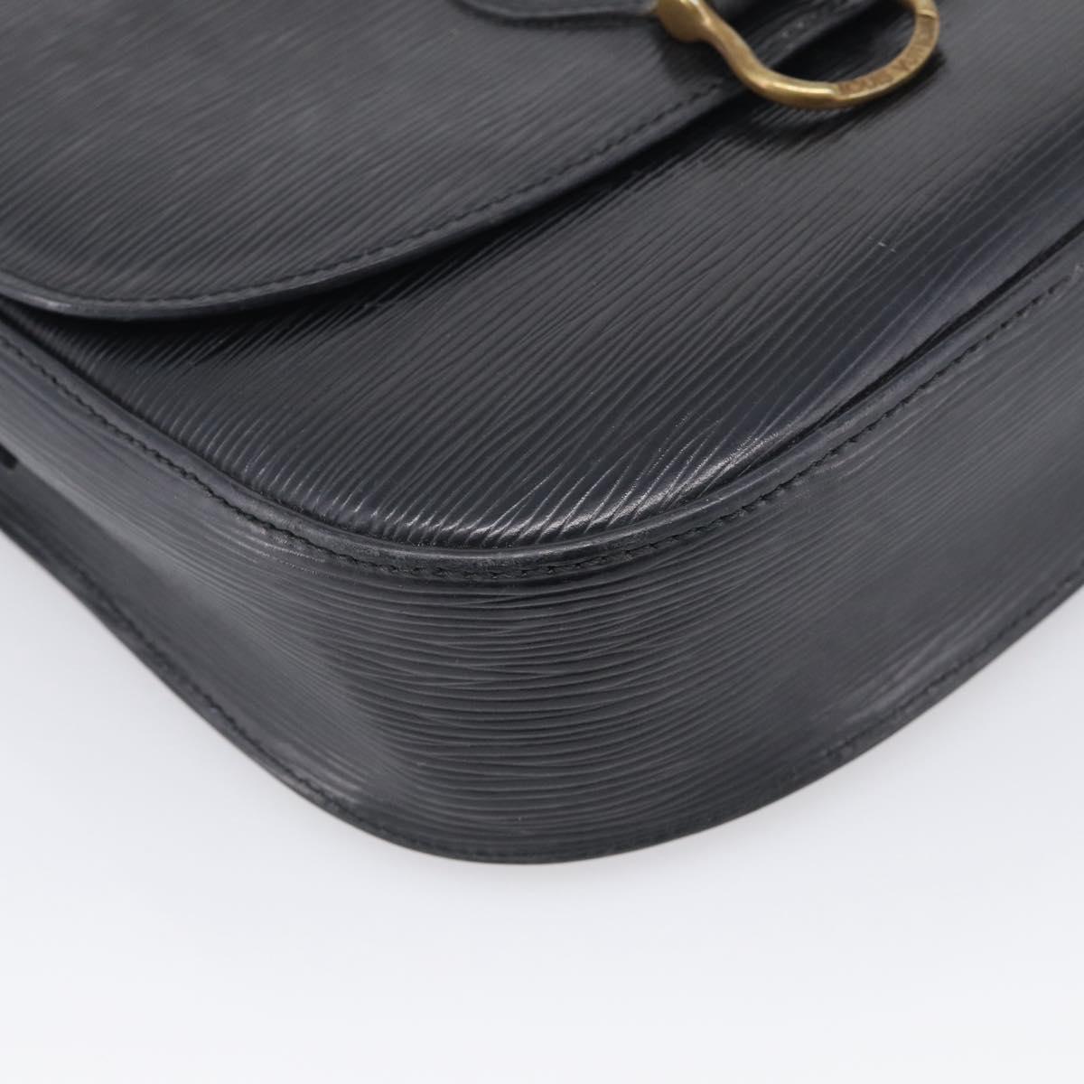 LOUIS VUITTON Epi Saint Cloud GM Shoulder Bag Black Noir M52192 LV Auth 213855