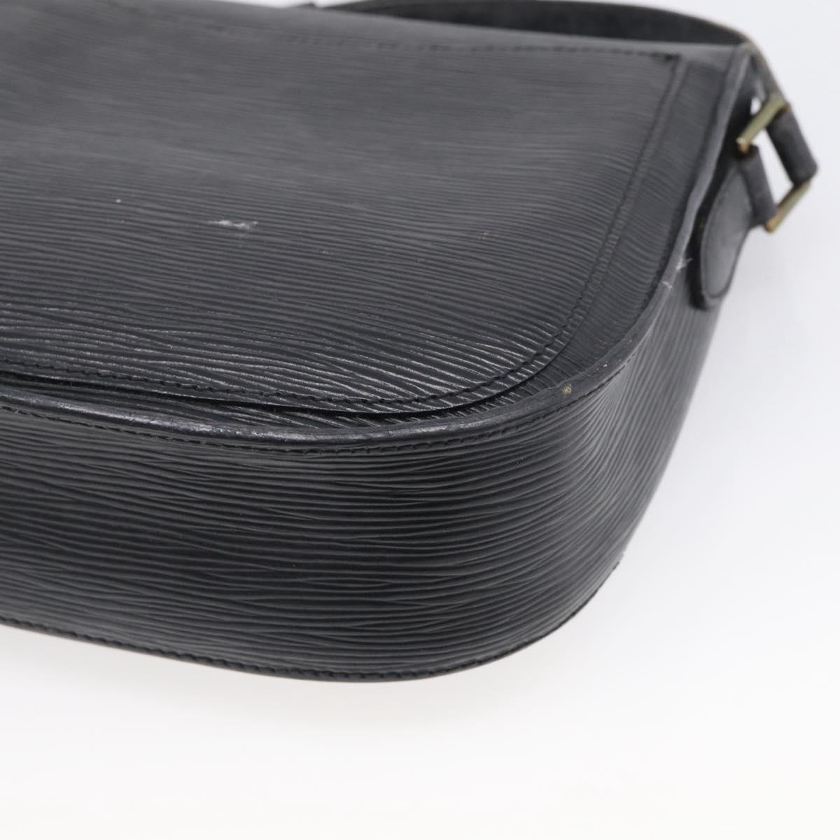 LOUIS VUITTON Epi Saint Cloud GM Shoulder Bag Black Noir M52192 LV Auth 213855
