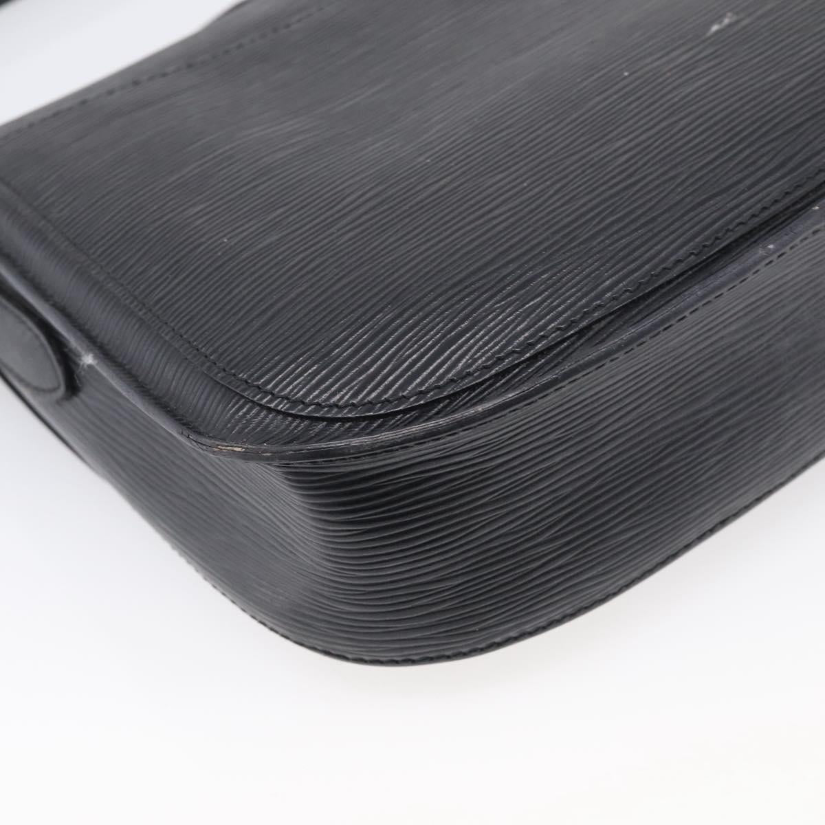 LOUIS VUITTON Epi Saint Cloud GM Shoulder Bag Black Noir M52192 LV Auth 213855