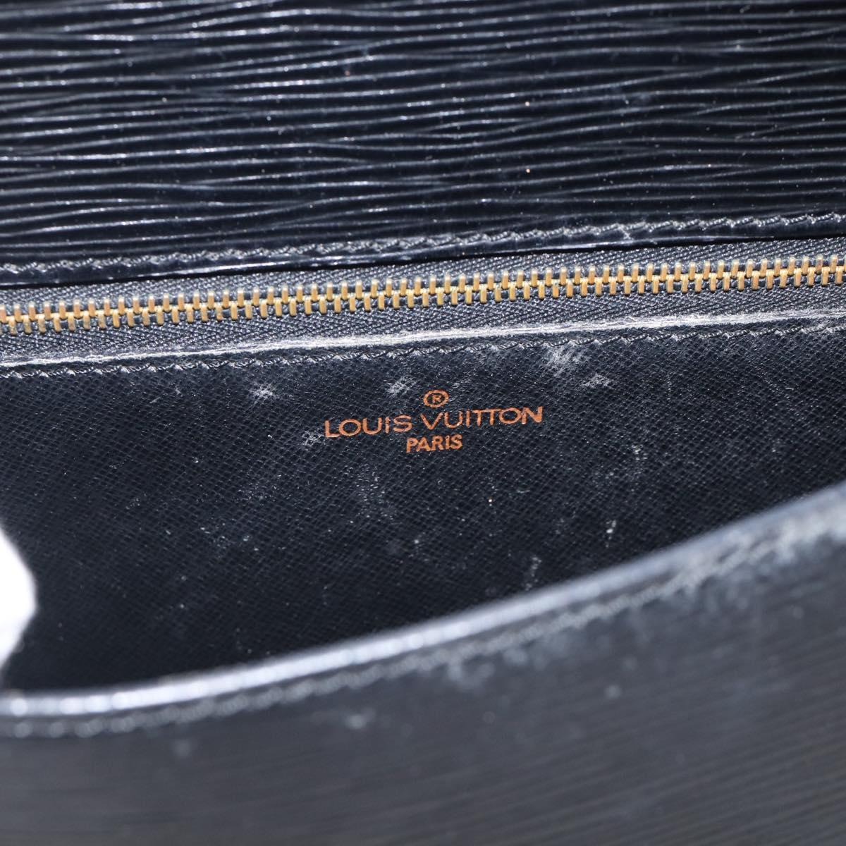 LOUIS VUITTON Epi Saint Cloud GM Shoulder Bag Black Noir M52192 LV Auth 213855