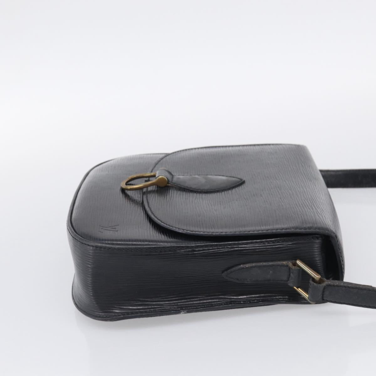 LOUIS VUITTON Epi Saint Cloud GM Shoulder Bag Black Noir M52192 LV Auth 213855