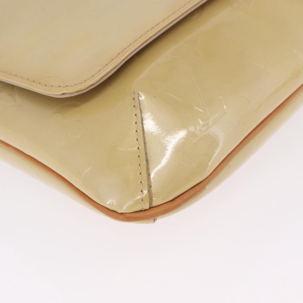 LOUIS VUITTON Monogram Vernis Thompson Street Bag Beige M91301 LV Auth 213857A
