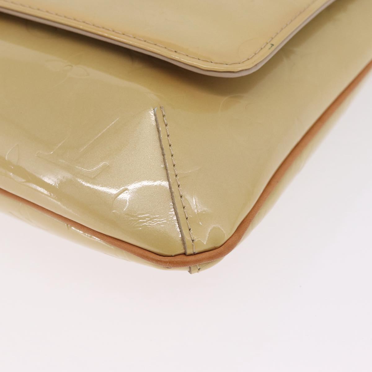 LOUIS VUITTON Monogram Vernis Thompson Street Bag Beige M91301 LV Auth 213857A
