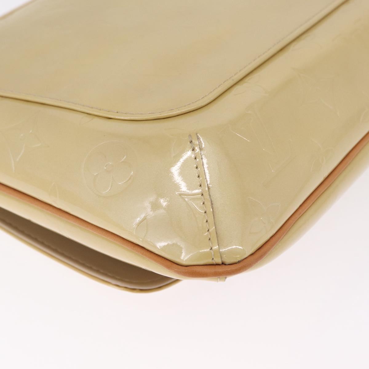 LOUIS VUITTON Monogram Vernis Thompson Street Bag Beige M91301 LV Auth 213857A