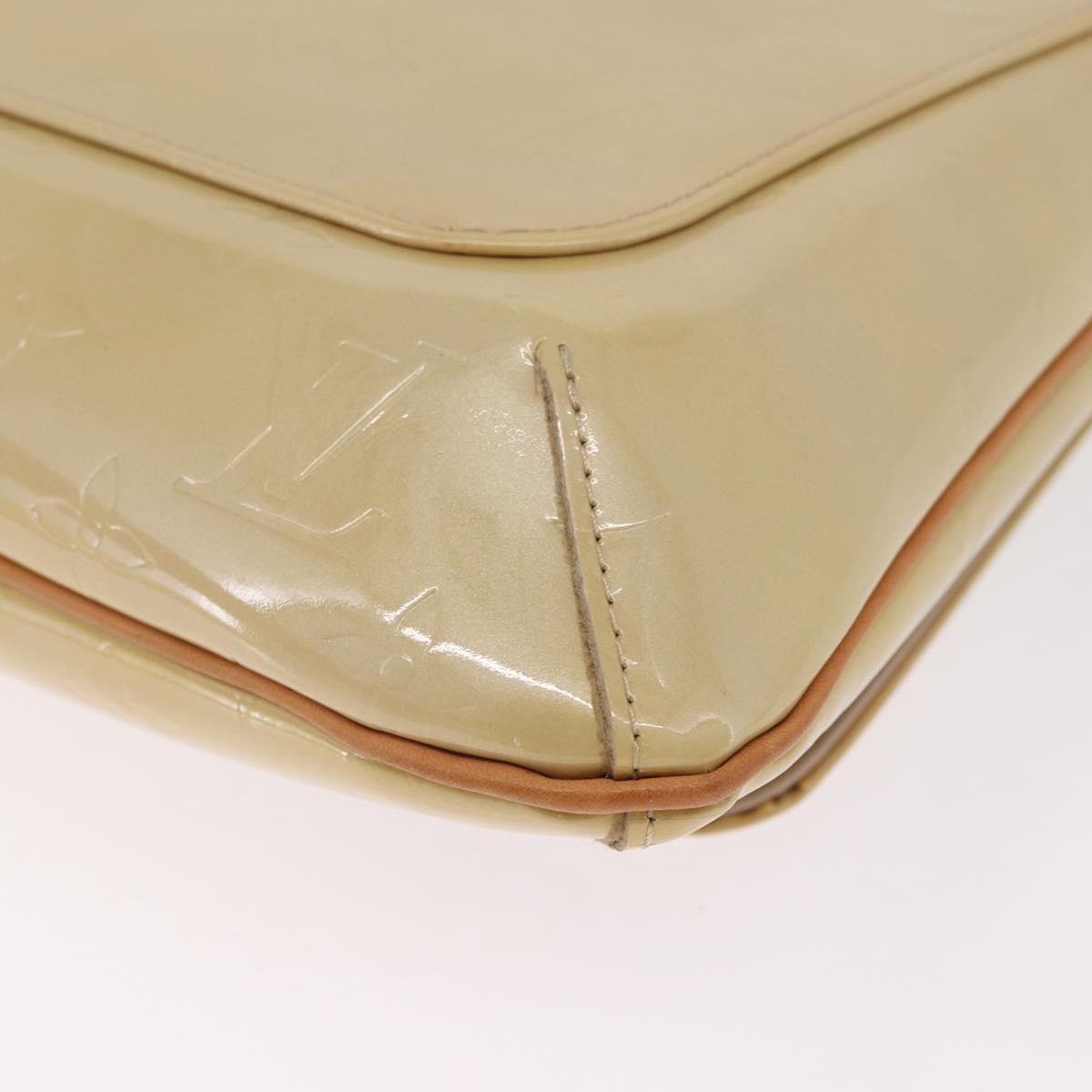 LOUIS VUITTON Monogram Vernis Thompson Street Bag Beige M91301 LV Auth 213857A