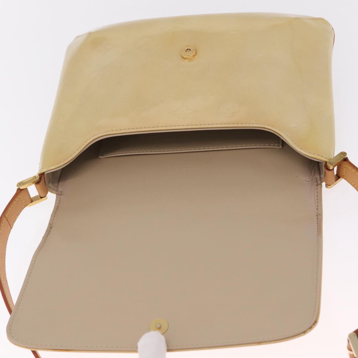LOUIS VUITTON Monogram Vernis Thompson Street Bag Beige M91301 LV Auth 213857A