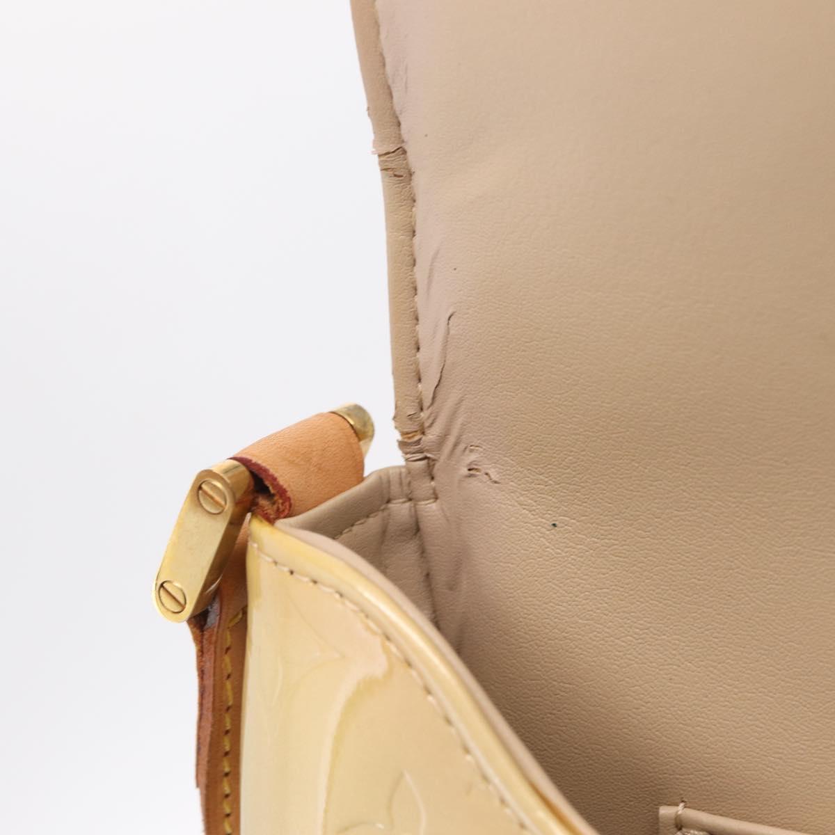LOUIS VUITTON Monogram Vernis Thompson Street Bag Beige M91301 LV Auth 213857A