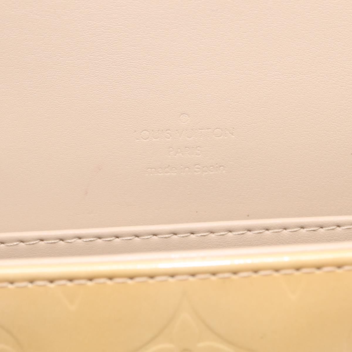 LOUIS VUITTON Monogram Vernis Thompson Street Bag Beige M91301 LV Auth 213857A