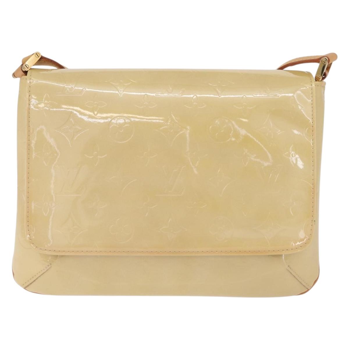 LOUIS VUITTON Monogram Vernis Thompson Street Bag Beige M91301 LV Auth 213857A