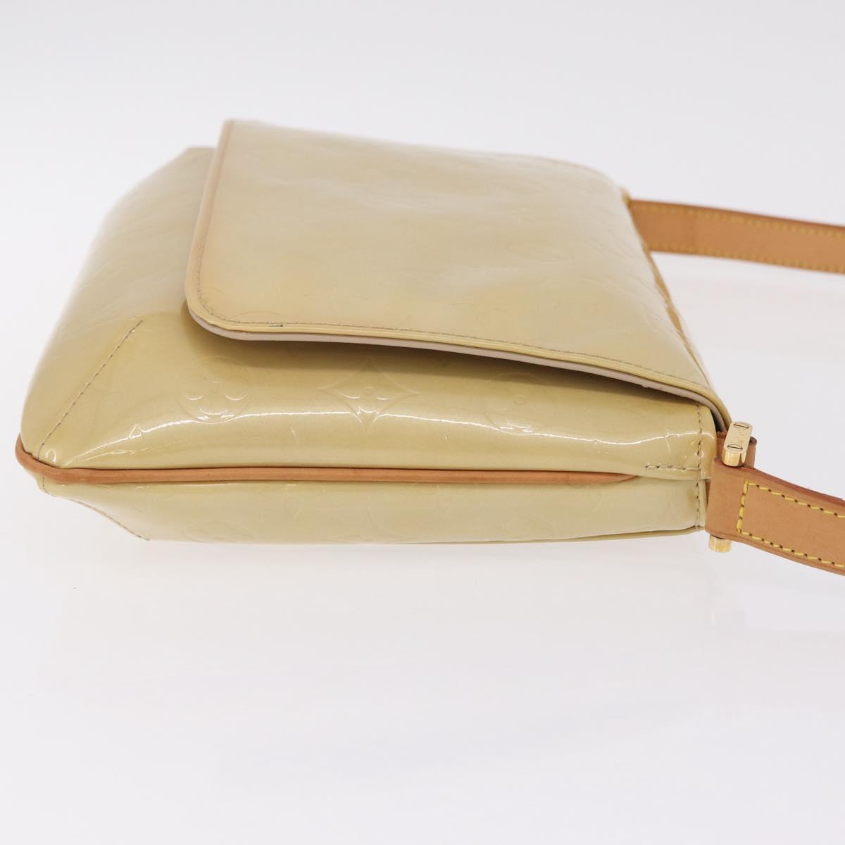 LOUIS VUITTON Monogram Vernis Thompson Street Bag Beige M91301 LV Auth 213857A