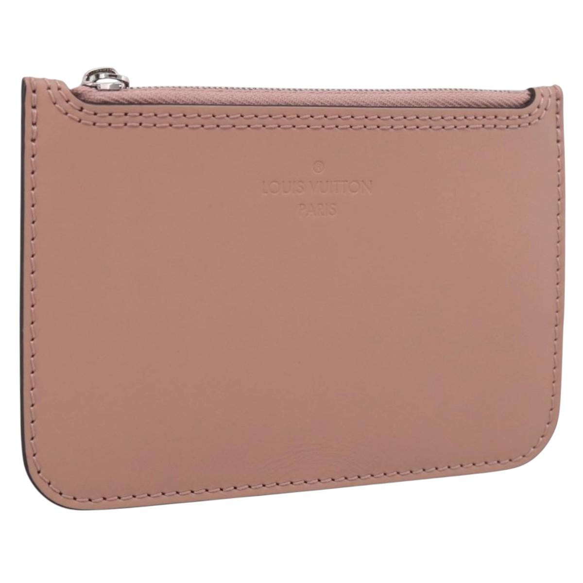 LOUIS VUITTON Mahina Hina MM Pouch Leather Pink LV Auth 213861V