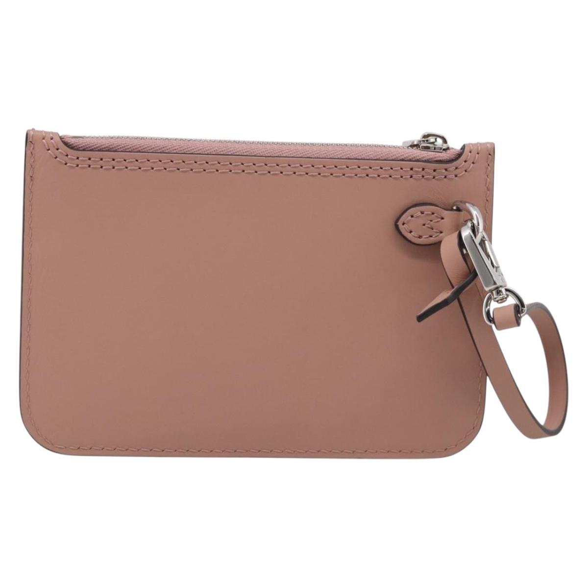 LOUIS VUITTON Mahina Hina MM Pouch Leather Pink LV Auth 213861V