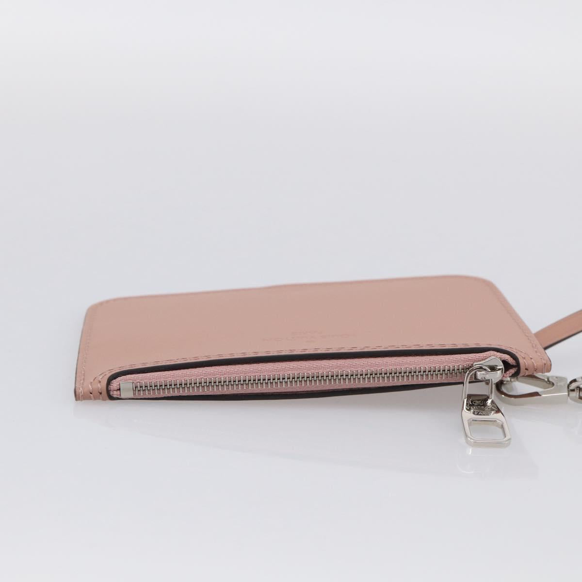 LOUIS VUITTON Mahina Hina MM Pouch Leather Pink LV Auth 213861V