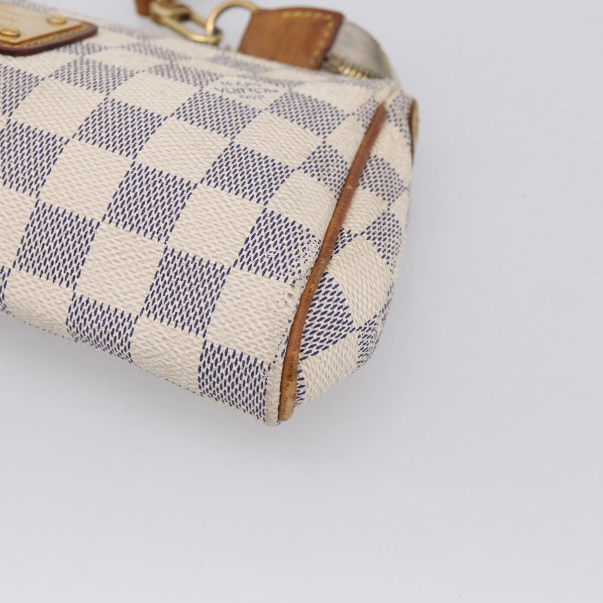 LOUIS VUITTON Damier Azur Eva Shoulder Bag 2way N55214 LV Auth 213865A