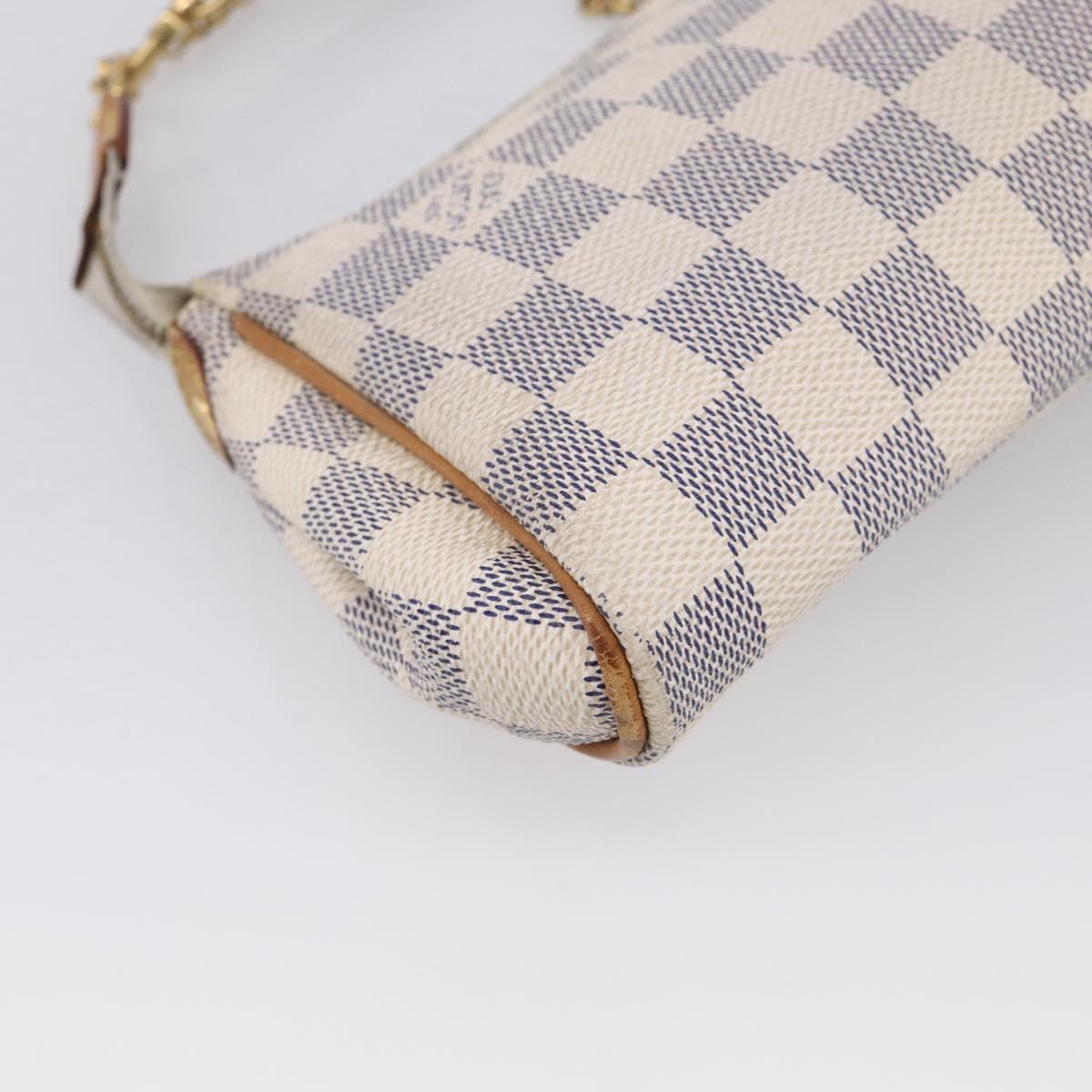 LOUIS VUITTON Damier Azur Eva Shoulder Bag 2way N55214 LV Auth 213865A