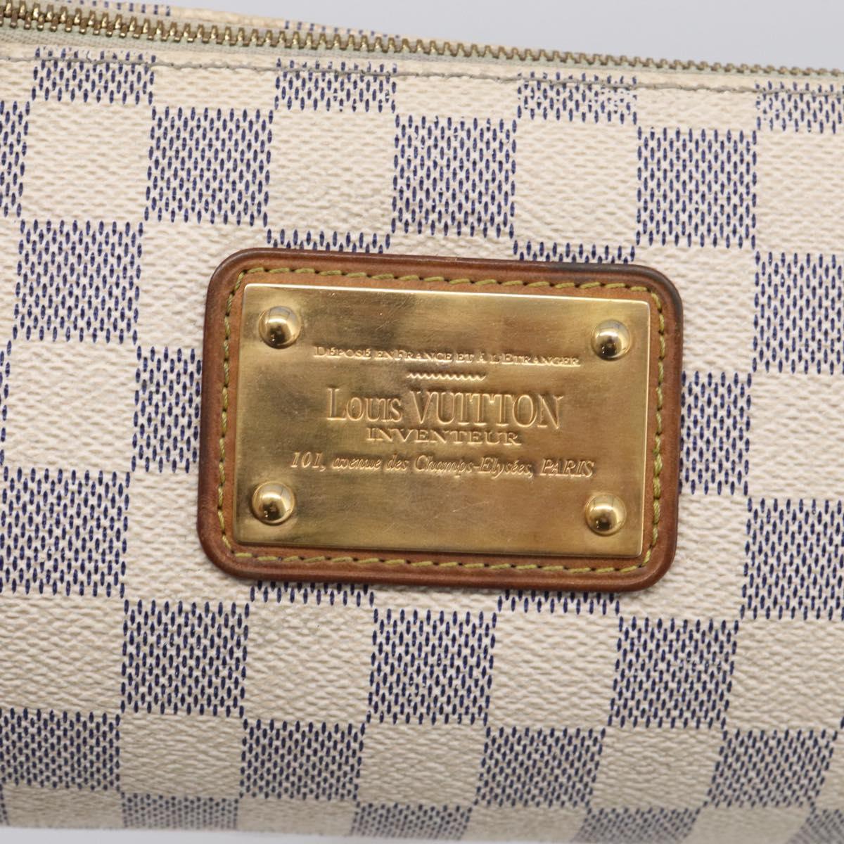 LOUIS VUITTON Damier Azur Eva Shoulder Bag 2way N55214 LV Auth 213865A