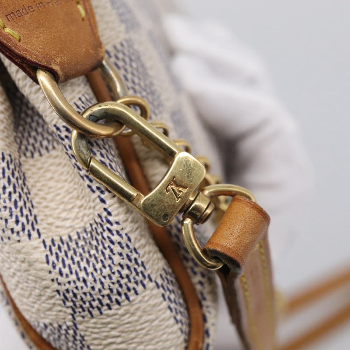 LOUIS VUITTON Damier Azur Eva Shoulder Bag 2way N55214 LV Auth 213865A