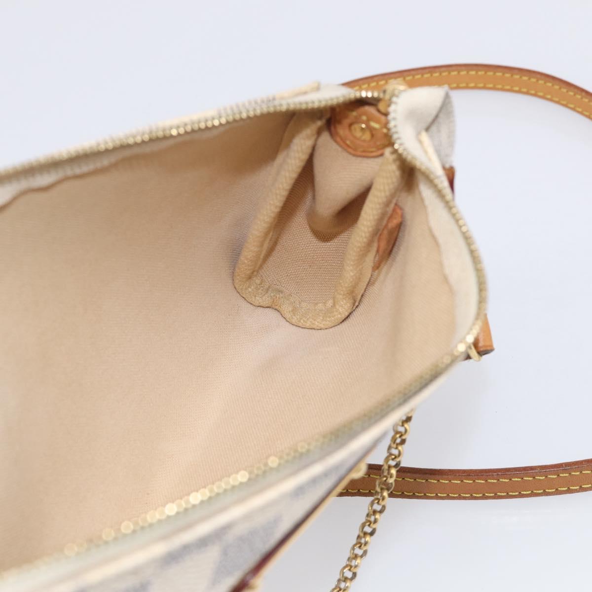 LOUIS VUITTON Damier Azur Eva Shoulder Bag 2way N55214 LV Auth 213865A