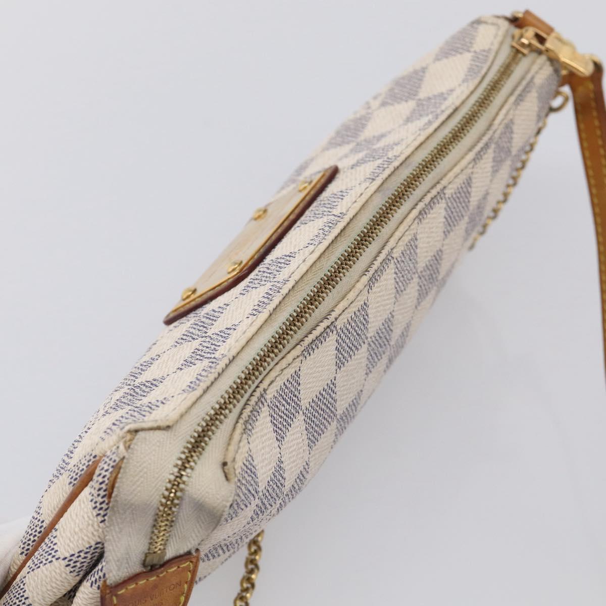 LOUIS VUITTON Damier Azur Eva Shoulder Bag 2way N55214 LV Auth 213865A