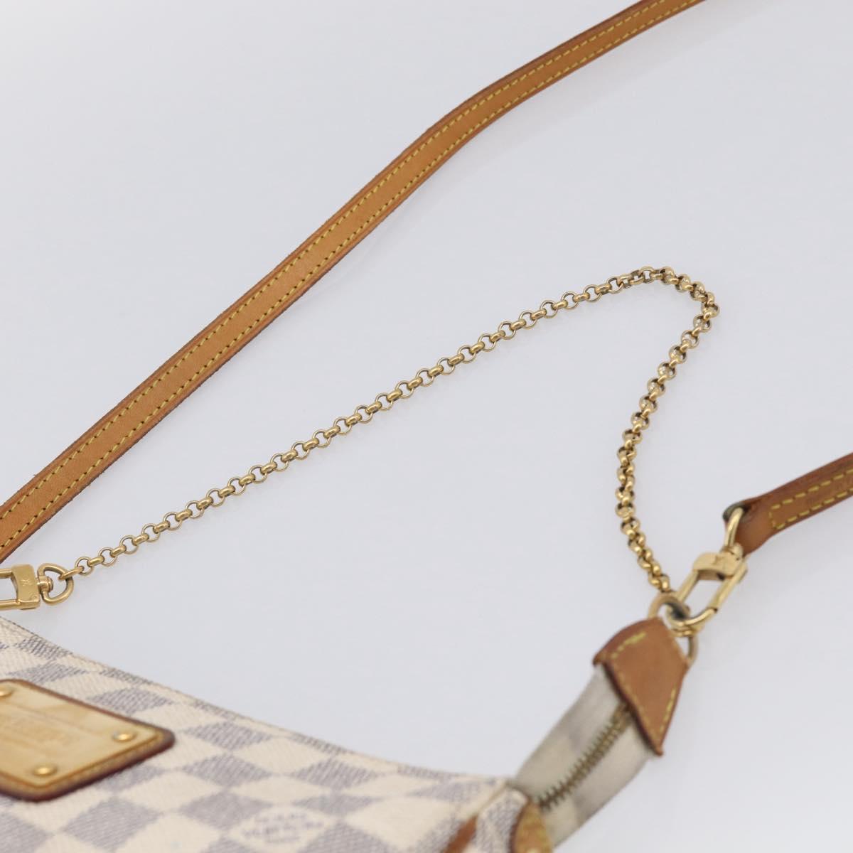 LOUIS VUITTON Damier Azur Eva Shoulder Bag 2way N55214 LV Auth 213865A