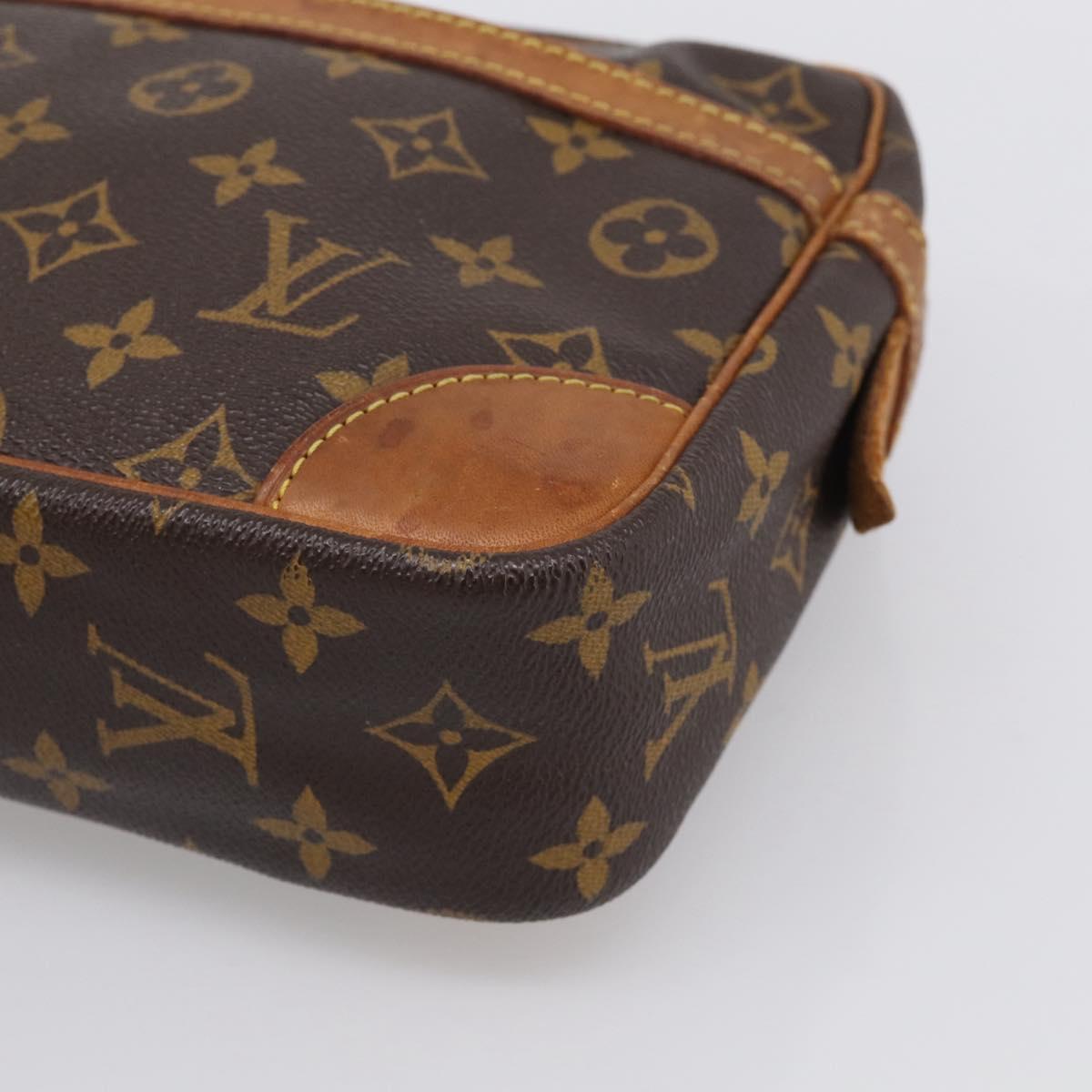 LOUIS VUITTON Monogram Compiegne 28 Clutch Bag M51845 LV Auth 213870