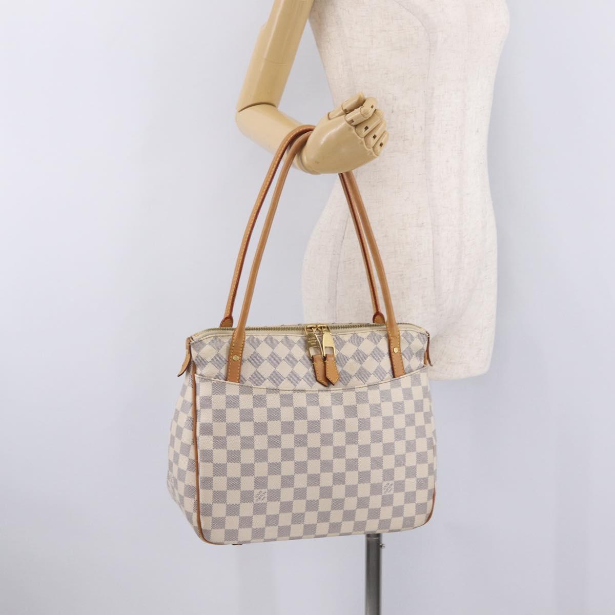 LOUIS VUITTON Damier Azur Figueri PM Shoulder Bag N41176 LV Auth 213875A