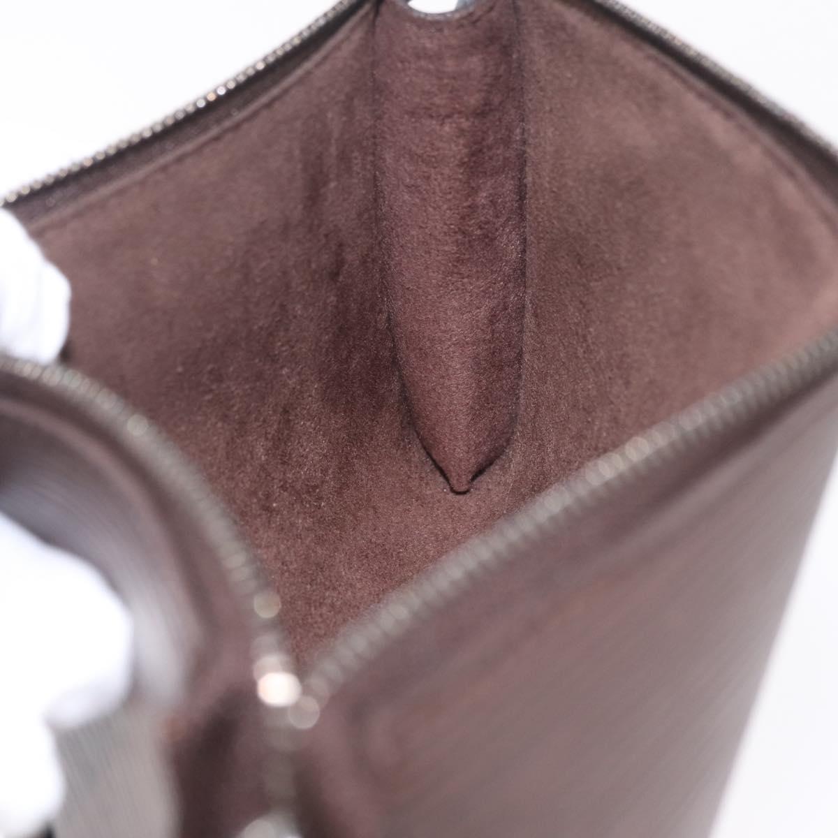 LOUIS VUITTON Epi Pochette Accessoires Pouch Mocha M5294D LV Auth 213880V
