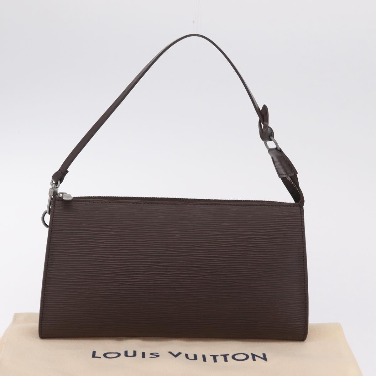 LOUIS VUITTON Epi Pochette Accessoires Pouch Mocha M5294D LV Auth 213880V