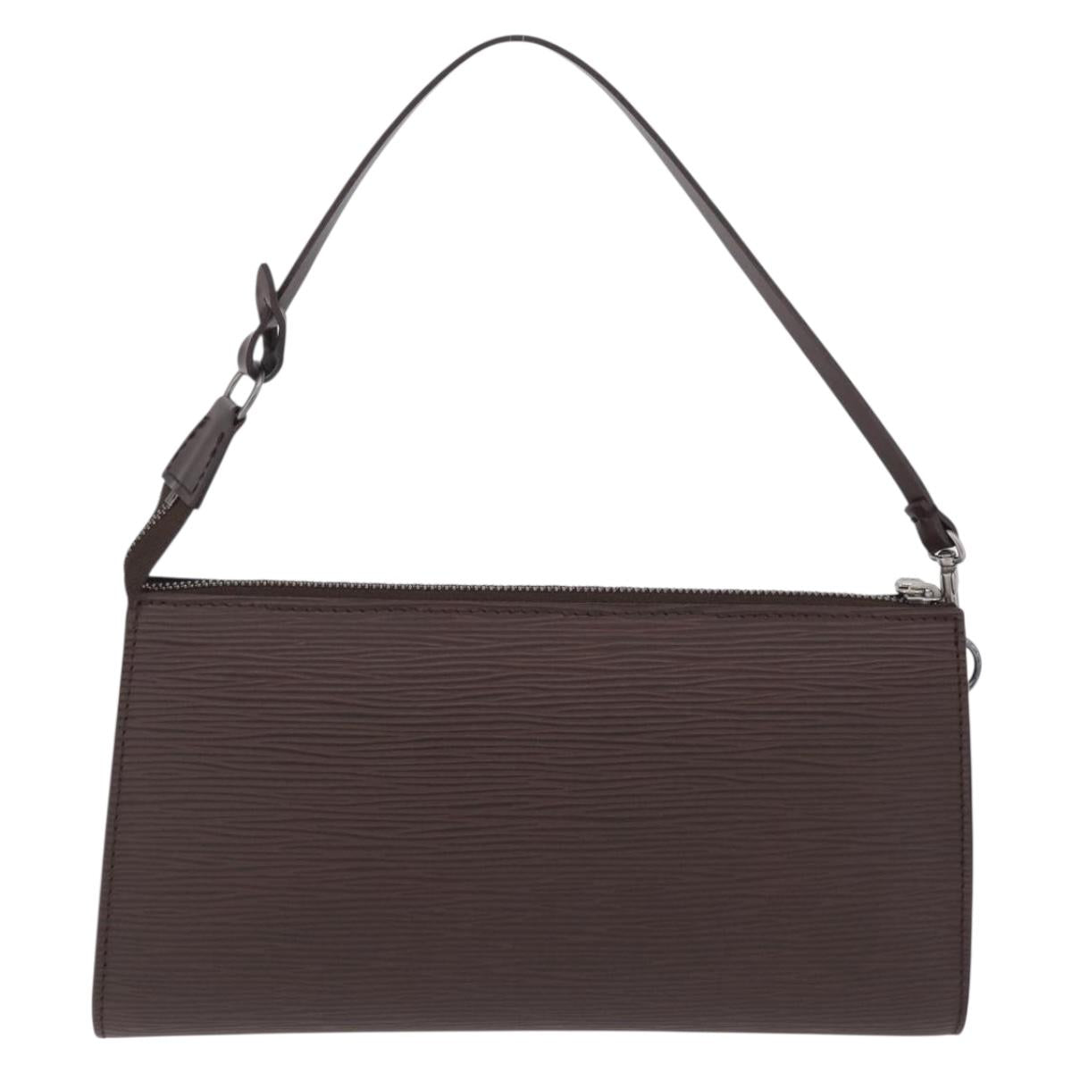 LOUIS VUITTON Epi Pochette Accessoires Pouch Mocha M5294D LV Auth 213880V