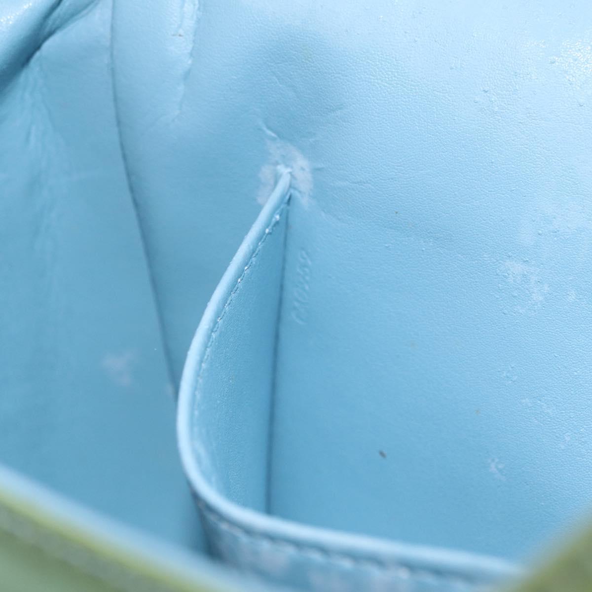 LOUIS VUITTON Vernis Thompson Street Bag Baby Blue M91009 LV Auth 213881