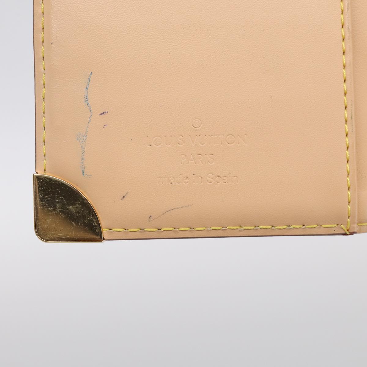 LOUIS VUITTON Multicolor Agenda PM Day Planner Cover White R21074 LV Auth 213886