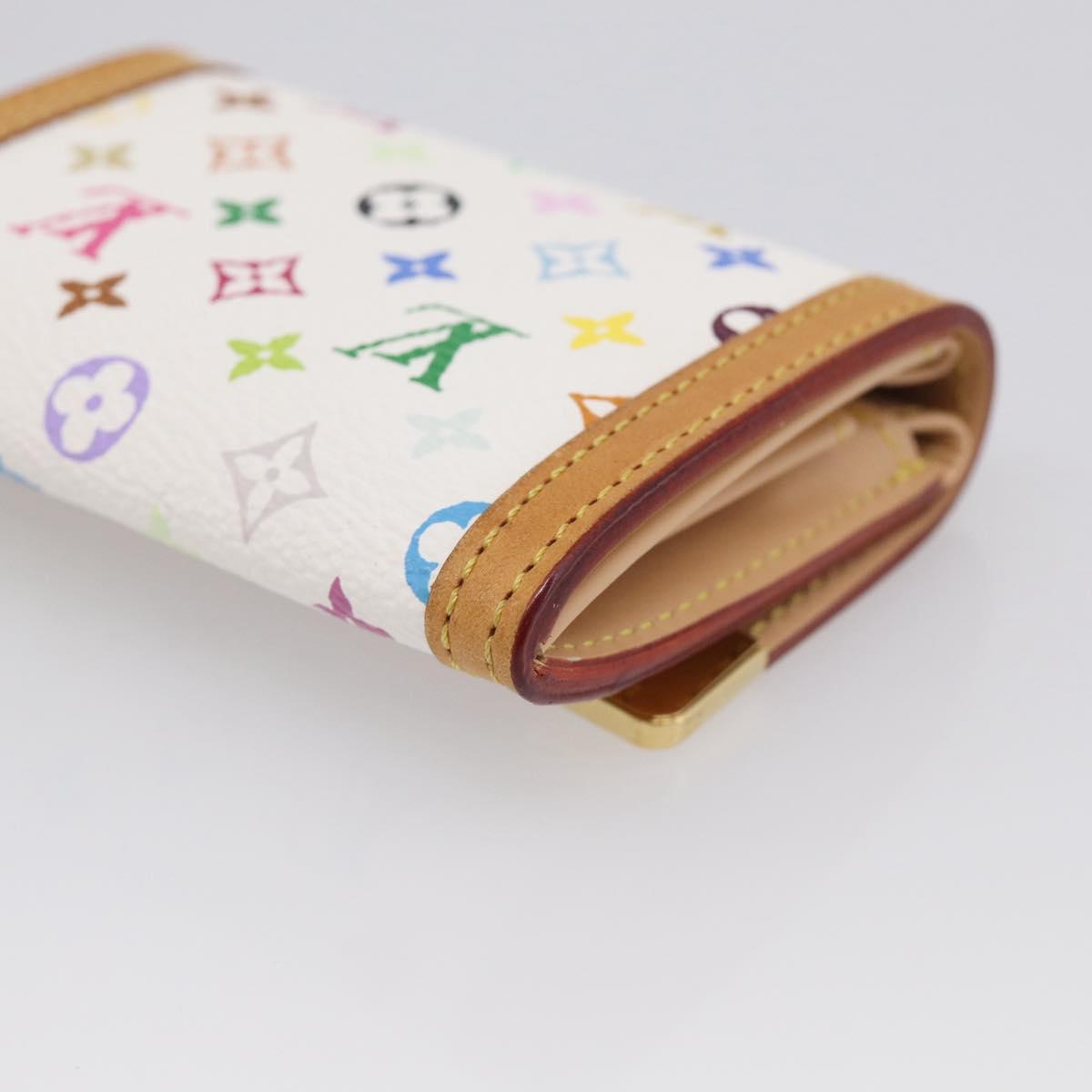 LOUIS VUITTON Multicolor Porte Monnaie Pla Coin Purse M92657 LV Auth 213888V