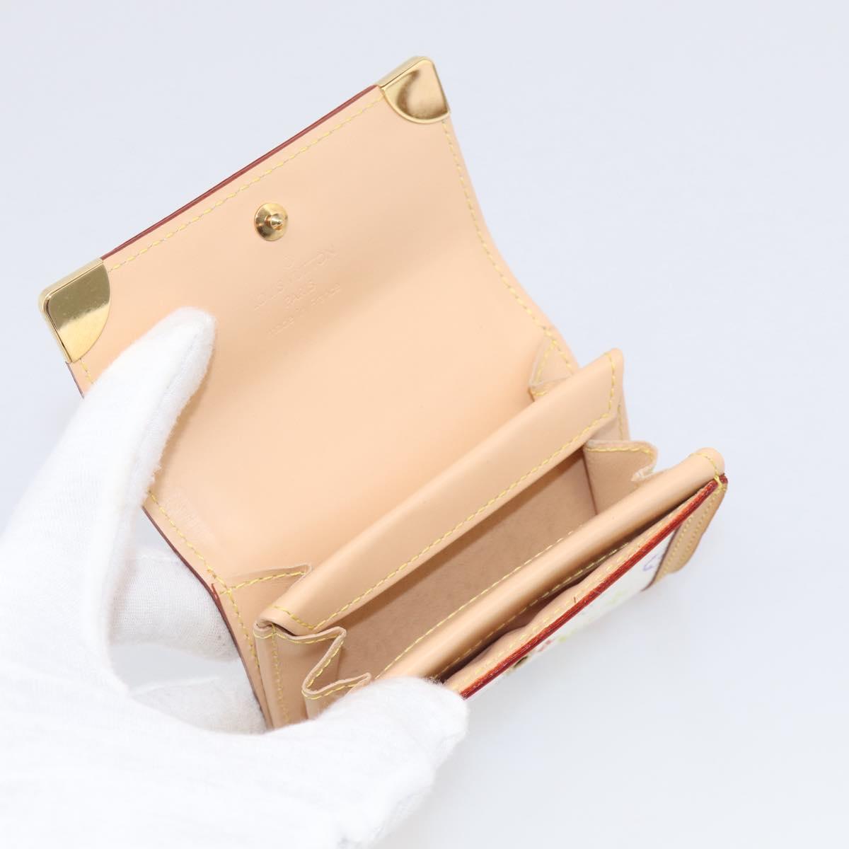LOUIS VUITTON Multicolor Porte Monnaie Pla Coin Purse M92657 LV Auth 213888V
