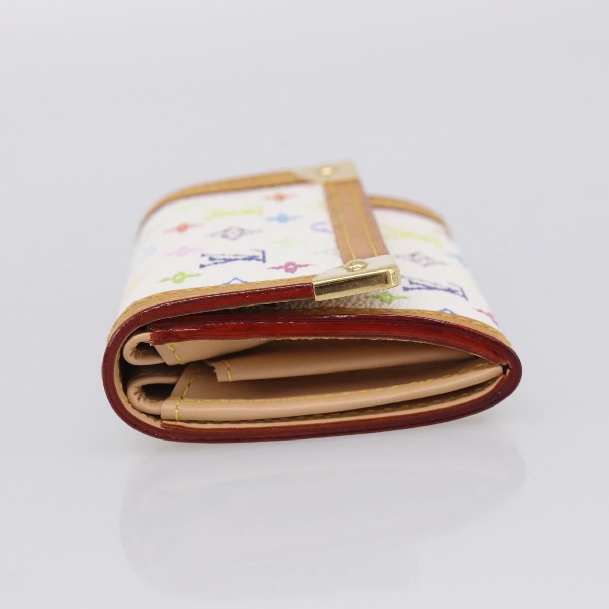 LOUIS VUITTON Multicolor Porte Monnaie Pla Coin Purse M92657 LV Auth 213888V