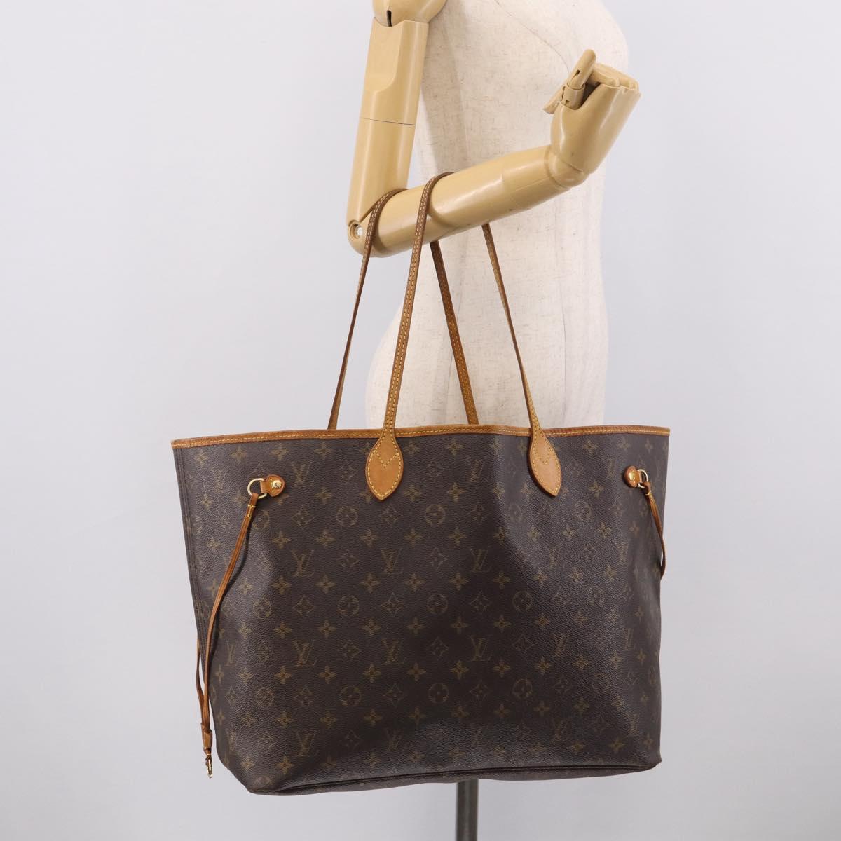 LOUIS VUITTON Monogram Neverfull GM Tote Bag M40157 LV Auth 213895