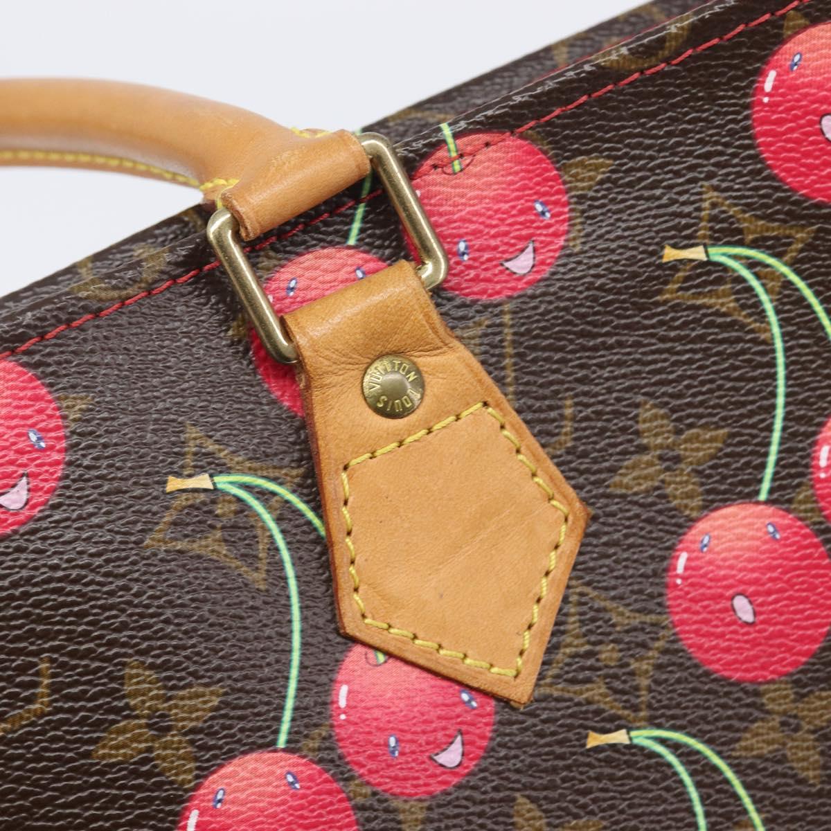 LOUIS VUITTON Monogram Cherry Sac Plat Hand Bag M95010 LV Auth 213928SAV