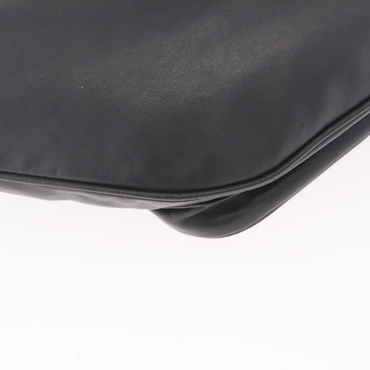 Bottega Veneta INTRECCIATO Body Bag Leather Gray Auth 213950V