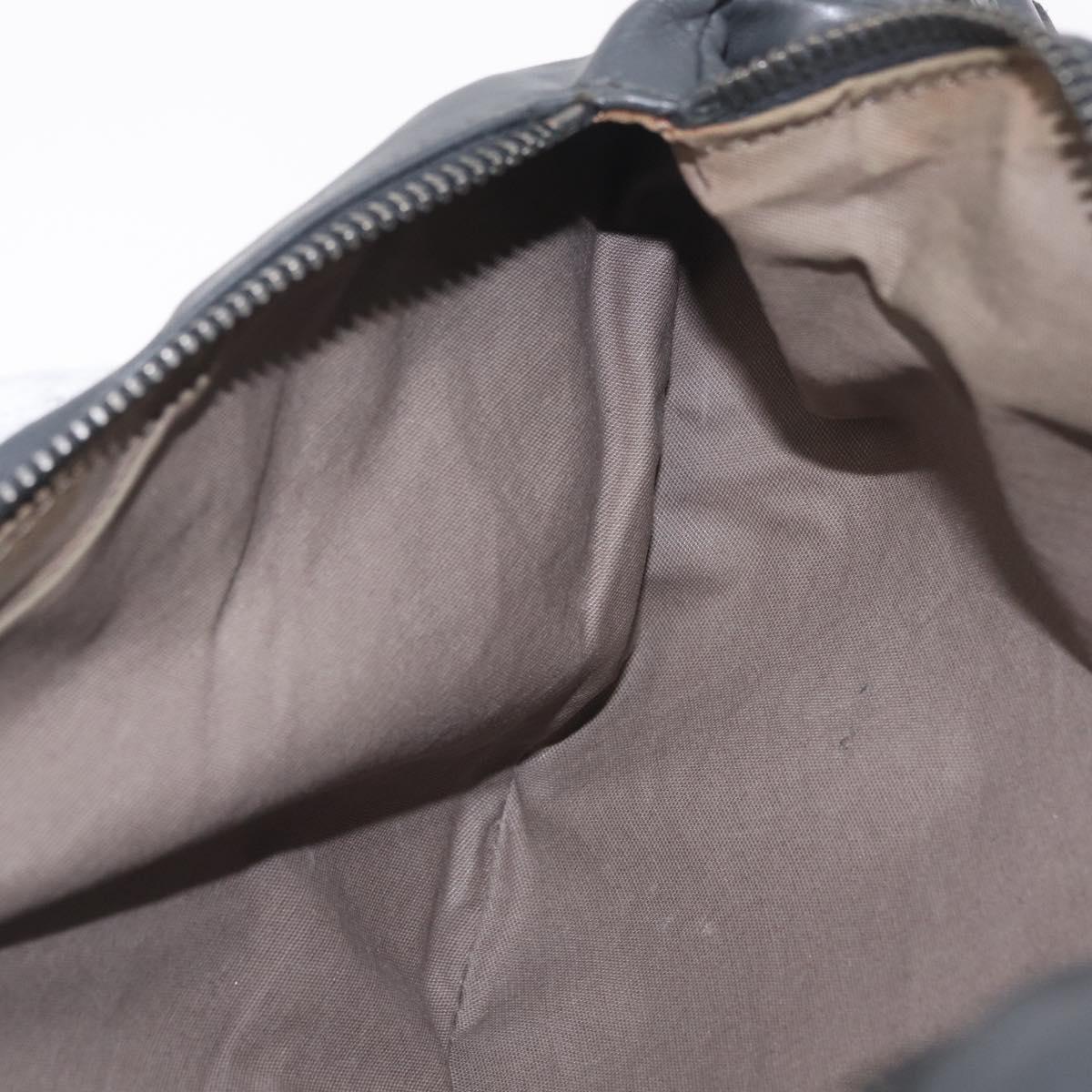 Bottega Veneta INTRECCIATO Body Bag Leather Gray Auth 213950V