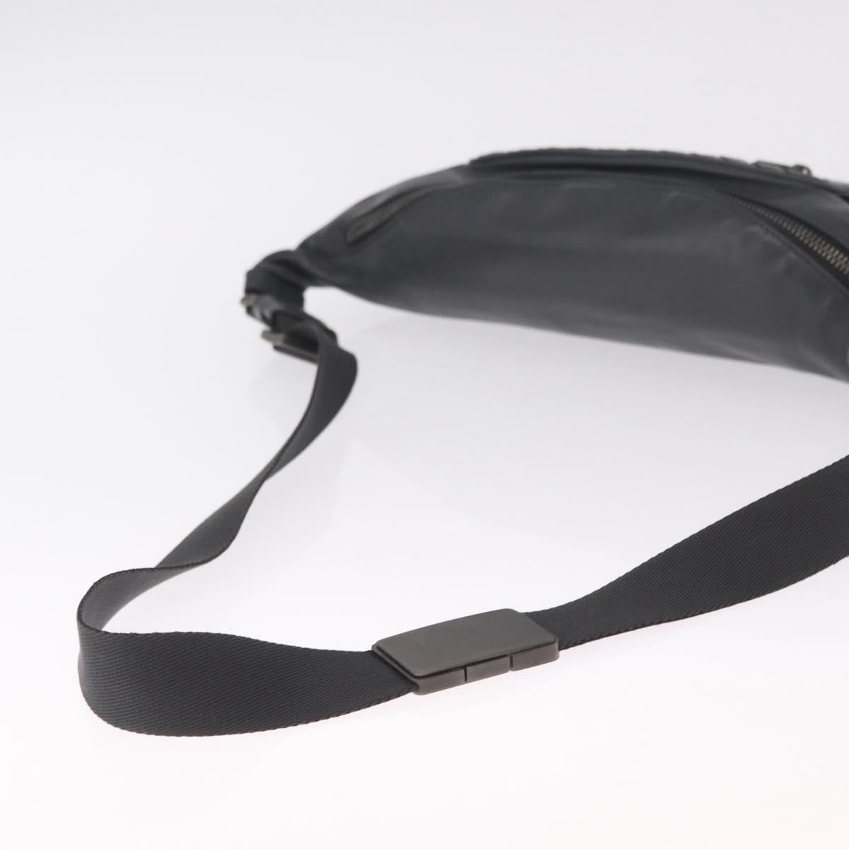 Bottega Veneta INTRECCIATO Body Bag Leather Gray Auth 213950V