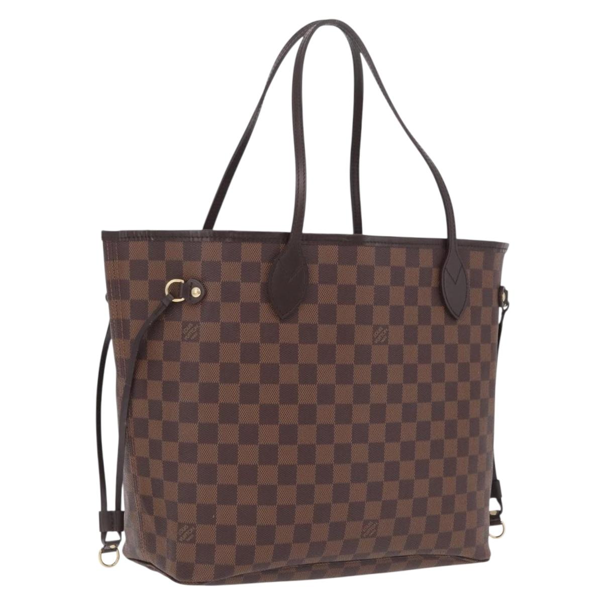 LOUIS VUITTON Damier Ebene Neverfull MM Tote Bag N51105 LV Auth 213954SAM