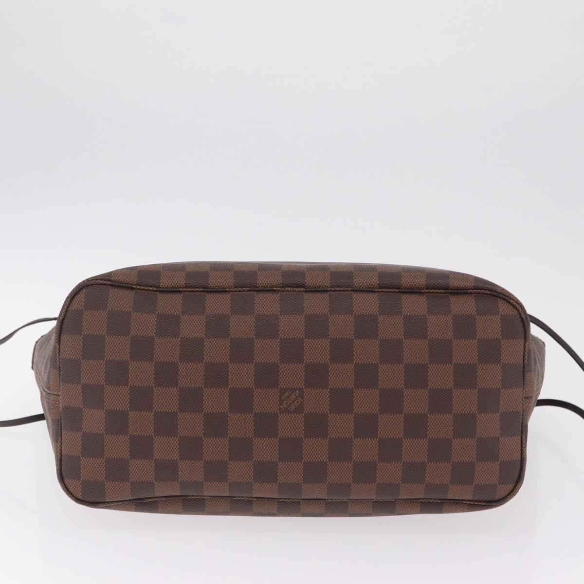 LOUIS VUITTON Damier Ebene Neverfull MM Tote Bag N51105 LV Auth 213954SAM
