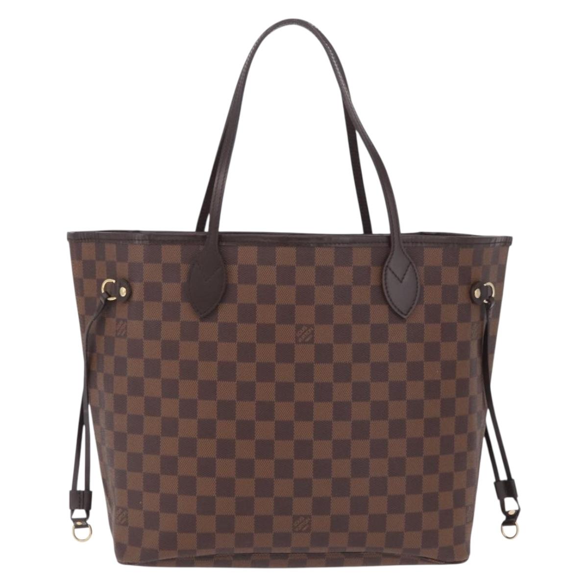 LOUIS VUITTON Damier Ebene Neverfull MM Tote Bag N51105 LV Auth 213954SAM