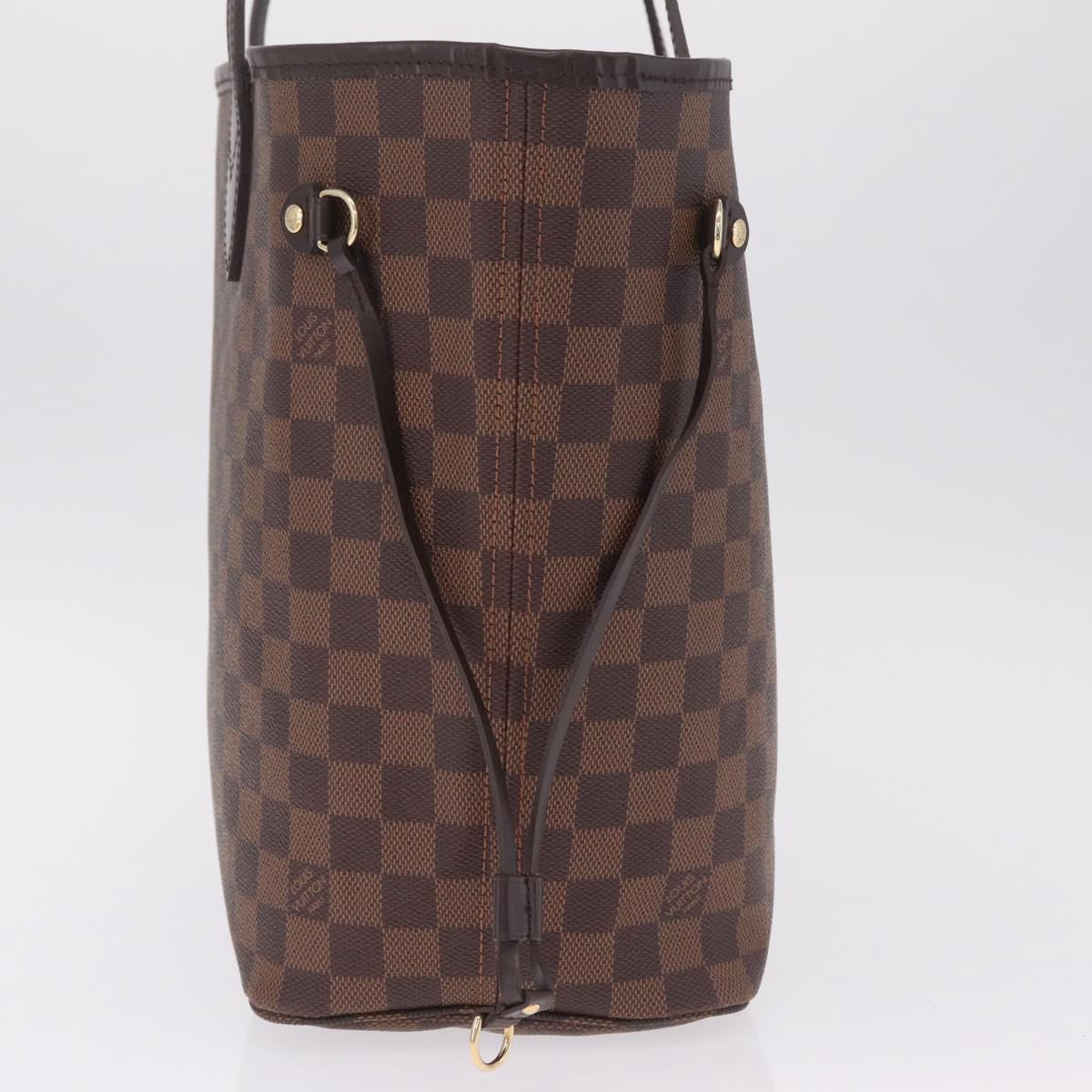 LOUIS VUITTON Damier Ebene Neverfull MM Tote Bag N51105 LV Auth 213954SAM