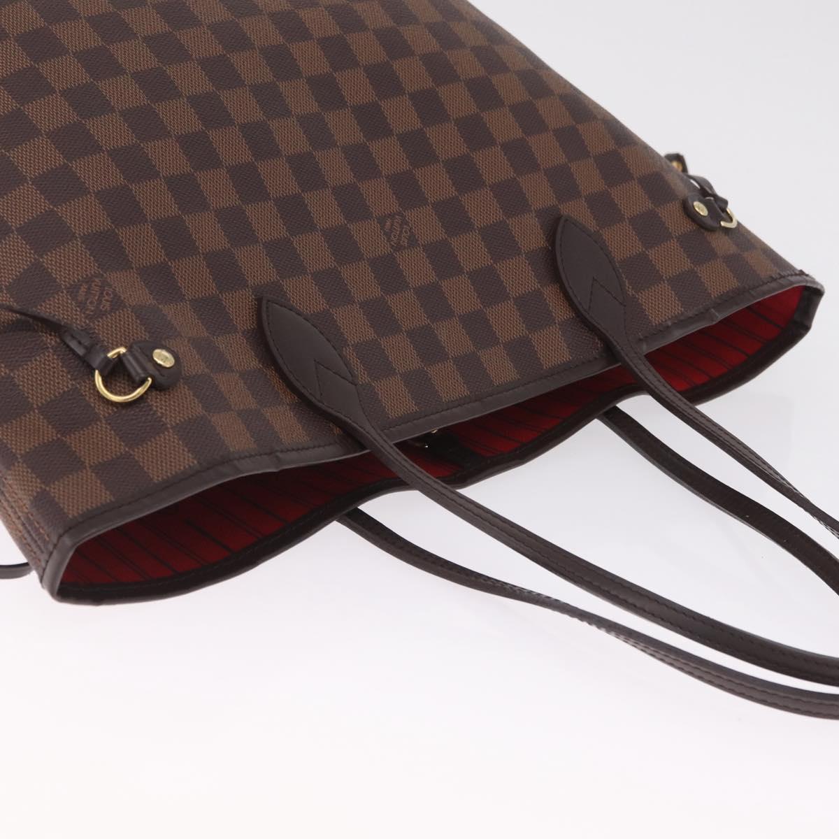 LOUIS VUITTON Damier Ebene Neverfull MM Tote Bag N51105 LV Auth 213954SAM