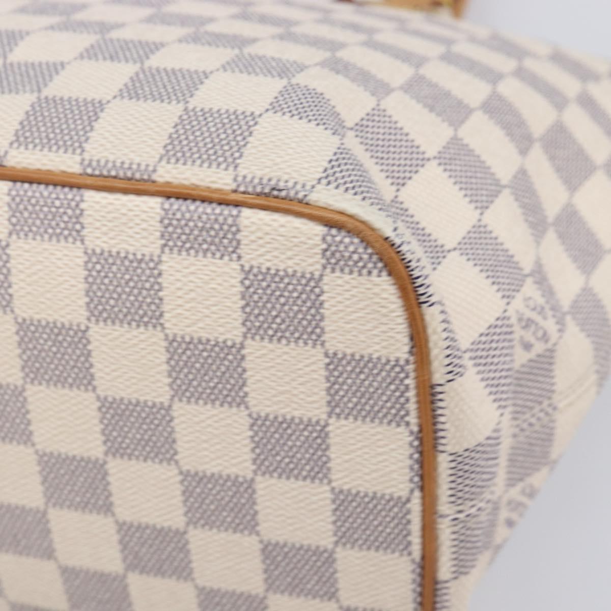 LOUIS VUITTON Damier Azur Saleya PM Tote Bag N51186 LV Auth 213960V