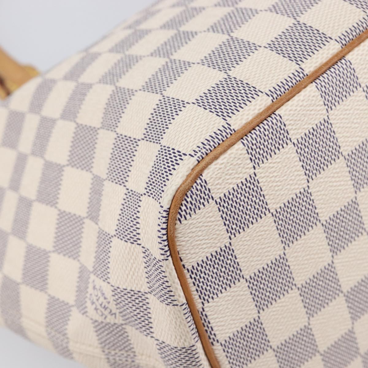 LOUIS VUITTON Damier Azur Saleya PM Tote Bag N51186 LV Auth 213960V