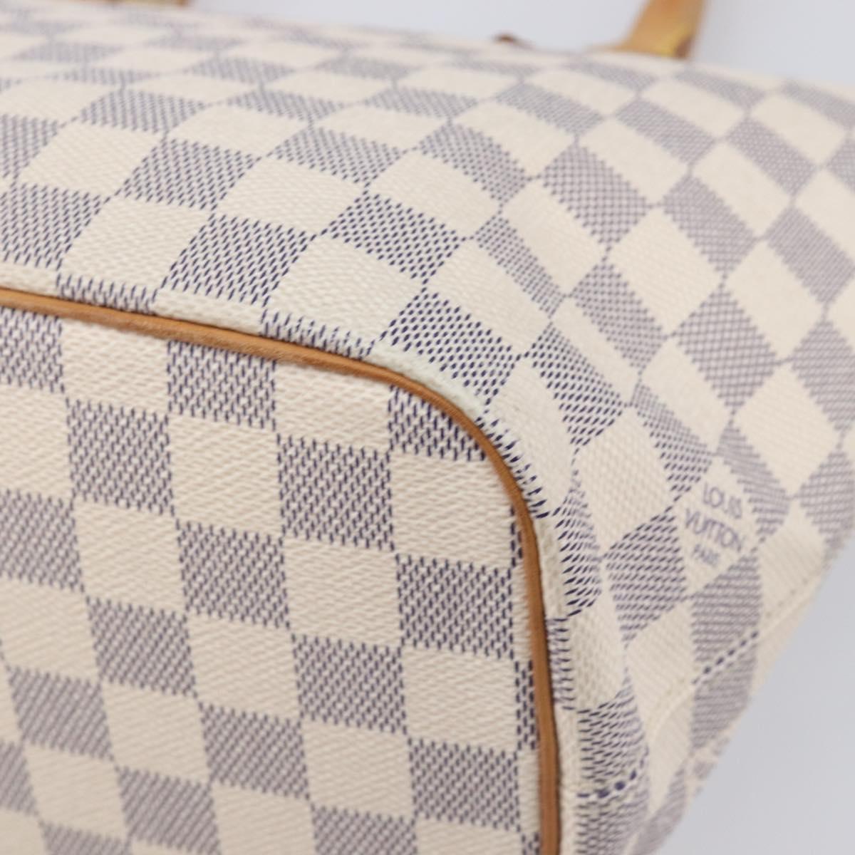 LOUIS VUITTON Damier Azur Saleya PM Tote Bag N51186 LV Auth 213960V