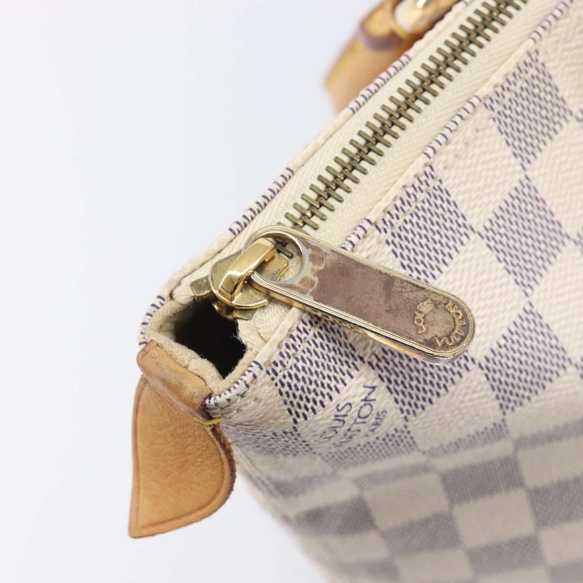 LOUIS VUITTON Damier Azur Saleya PM Tote Bag N51186 LV Auth 213960V